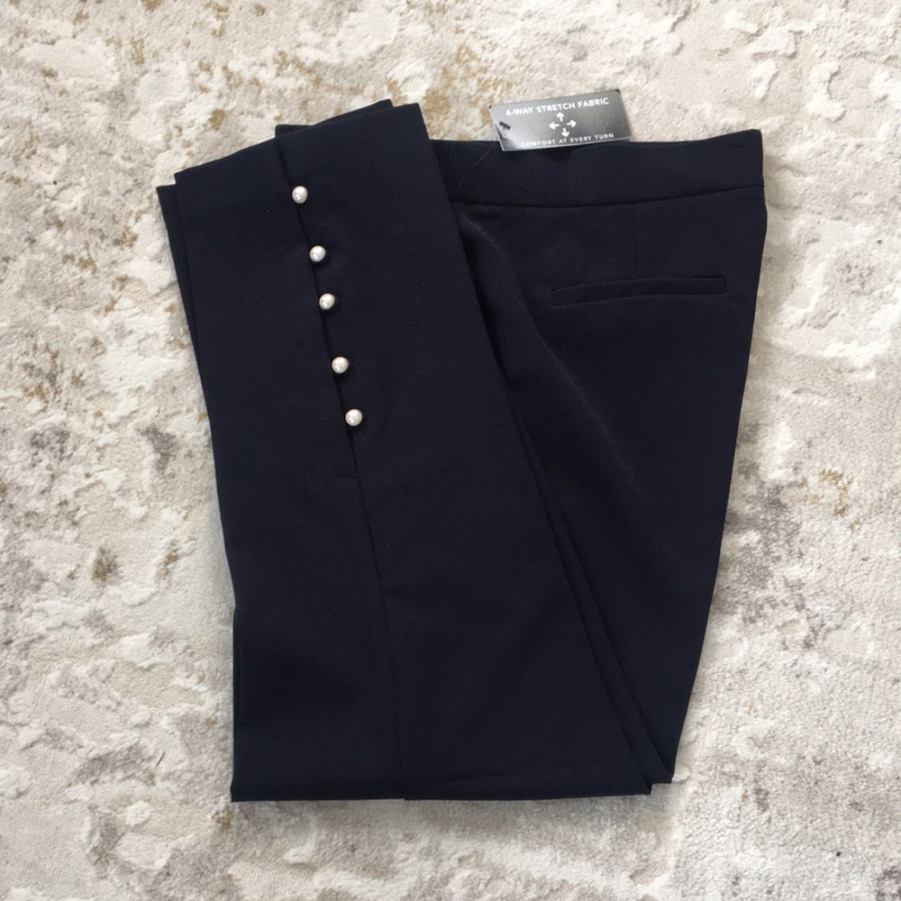 NWT Nine.Eight navy trousers